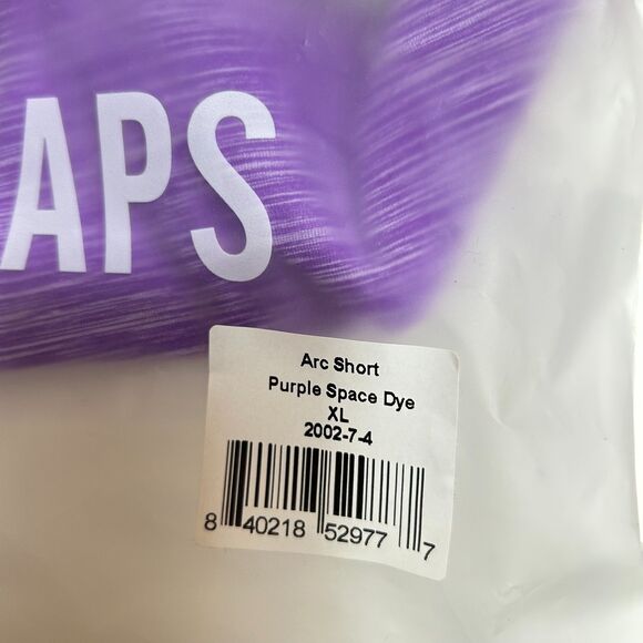 FourLaps NWT Arc Purple Space Dye High Rise Bike Workout Shorts Size XL - Picture 3 of 9